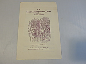 The First Congregational Church 1941 Bulletin