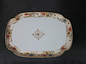 Antique Nippon Vanity Tray Hand Painted Floral