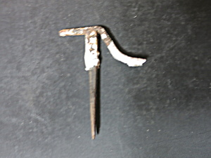 Hat Coat Hook Nail Primitive Hand Forged