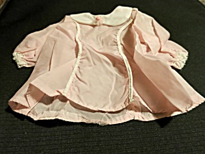 Vintage Doll Dress Pink And White No Tag