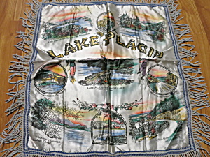 Souvenir Pillow Cover From Lake Placid N.y