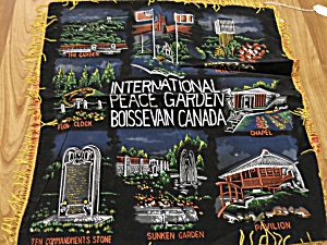 Vintage International Peace Garden Boissevain Canada Pillow Cover