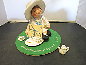 Annalee Doll Society Logo Kid 1997-98 Called Tea Time