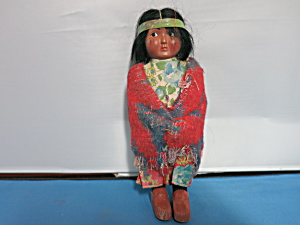 Vintage Skookum Indian Doll Bully Good 6 1/2 Inch