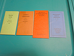 Town Ordinance Set Of 4 Booklets 1944-53