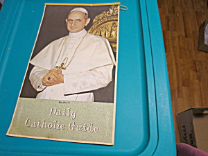 Pope Paul Vi 1968 Daily Catholic Adv Guide