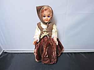 Vintage Hard Plastic Doll Sleep Eye 7 1/2 Inch 1950s