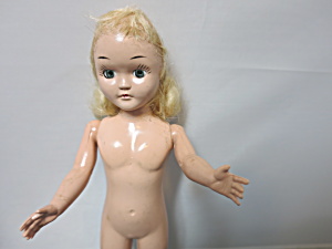 Vintage Hard Plastic Doll Sleep Eye 7 1/2 Inch 1950s