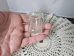 Vintage Glass Dairy Creamer Bottle 1950s Height 1 5/8 Inches