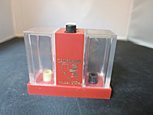 Vintage Push Button Salt & Pepper Whirley California Golden State