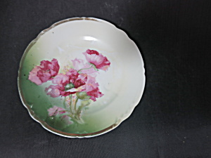 Antique Germany Bread Plate Floral 6 1/4 Inch
