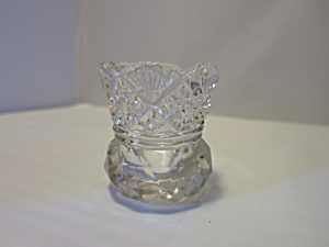 Pressed Glass Toothpick Holder Elegant Glass