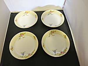 Meito China Floral Soup Bowl Made In Japan Set Of 4