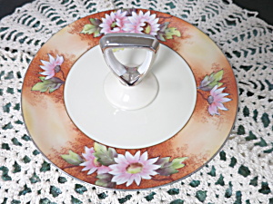Vintage Noritake Handled Tidbit Floral Motif Serving Tray 7 3/4