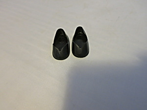Shirley Temple Doll Shoes Black Vinyl