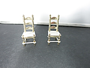 Littles Family Doll House Kitchen Chairs Set Of 2