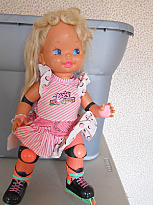 Baby Rollerblade Doll Mattel 1990
