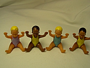 Miniature Doll Set Of 4 Babies