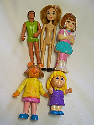 Miniature Doll Lot Of 5 Dolls