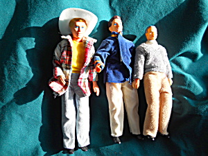 Cowboy Prince And Grandfather Miniature Dolls