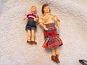 Miniature Doll House Dolls Mother And Boy