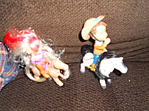 Cowboy And Cowgirl Doll Horses Toy Biz Marvel