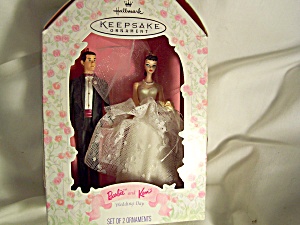 Barbie & Ken Wedding Day Ornaments Hallmark