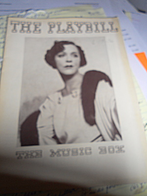 Music Box Theater Program 1936 The Playbill