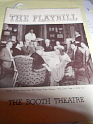 Booth Theater Playbill 1937
