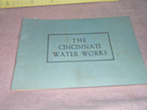 Cincinnati Water Works Booklet With Map