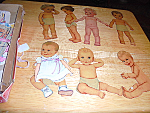 Paper Doll, Babies Lot Of 7 Plus Clothing Etc