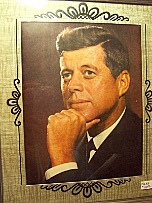 John F Kennedy Picture Framed 10 X 12 Inch
