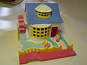 Polly Pocket Home With Doll Water Wheel 1994