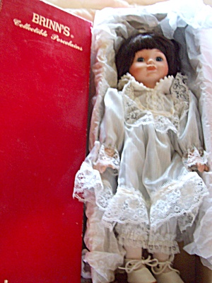Brinns Porcelain Doll In Box 1990