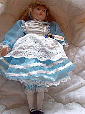 Alice In Wonderland Type Porcelain Doll