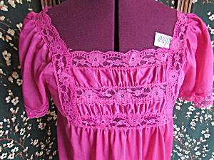Vintage Rikki New York Size Small Nylon Nightgown