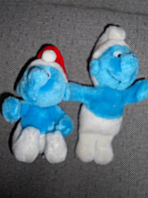 Smurf Plush Toy Set Of 2 Peyo 1981