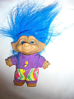 Ace Novelty Troll Jeweled Belly Blue Hair