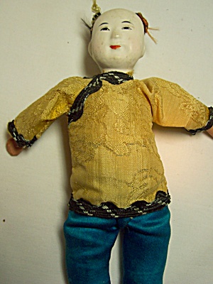 China Man Doll Original 1940s