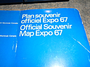 Worlds Fair Map Montreal 1967
