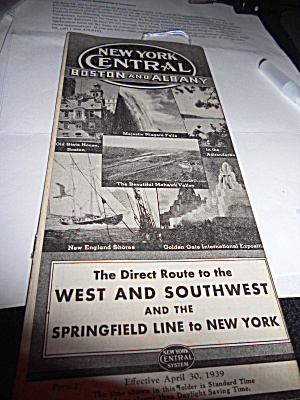 New York World's Fair Train Schedule 1939