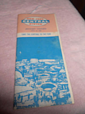 New York Worlds Fair Train Timetable 1965