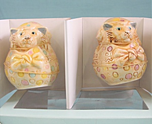 Harmony Ball Pot Bellys Easter Egg Cats Shakers