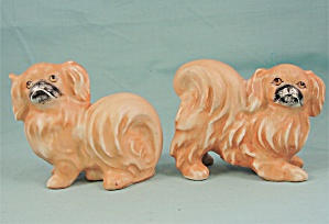Early Goebel Pekingese Dog Shaker Set