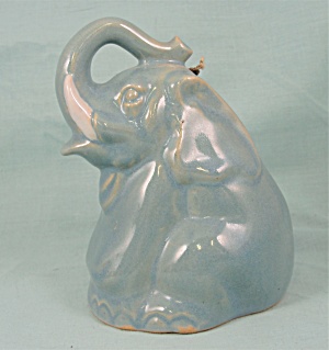 Rosemeade Pottery Blue Elephant Bell