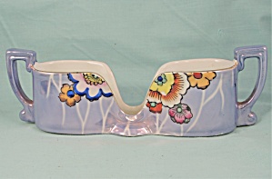 Vintage Japan Porcelain Lusterware Spoon Holder