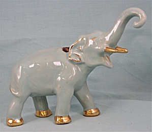 1930s/1940s Pottery Elephant Delatour Liqueur Bottle