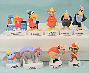 Feves Porcelain Miniature Disney Dumbo Set Of 9