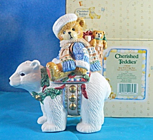 Cherished Teddies Teddy On Polar Bear Shaker Set