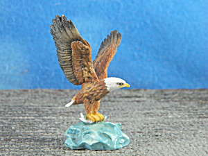Enesco Miniature Eagle Catching A Fish